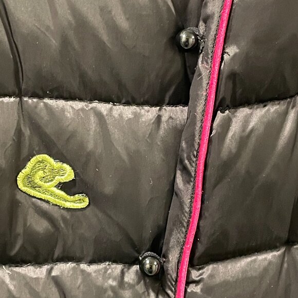 FX. & MONGYI Rare Embroidered Midi Puffer Coat Black/Rainbow 2X/Med (See Note) - Picture 7 of 13